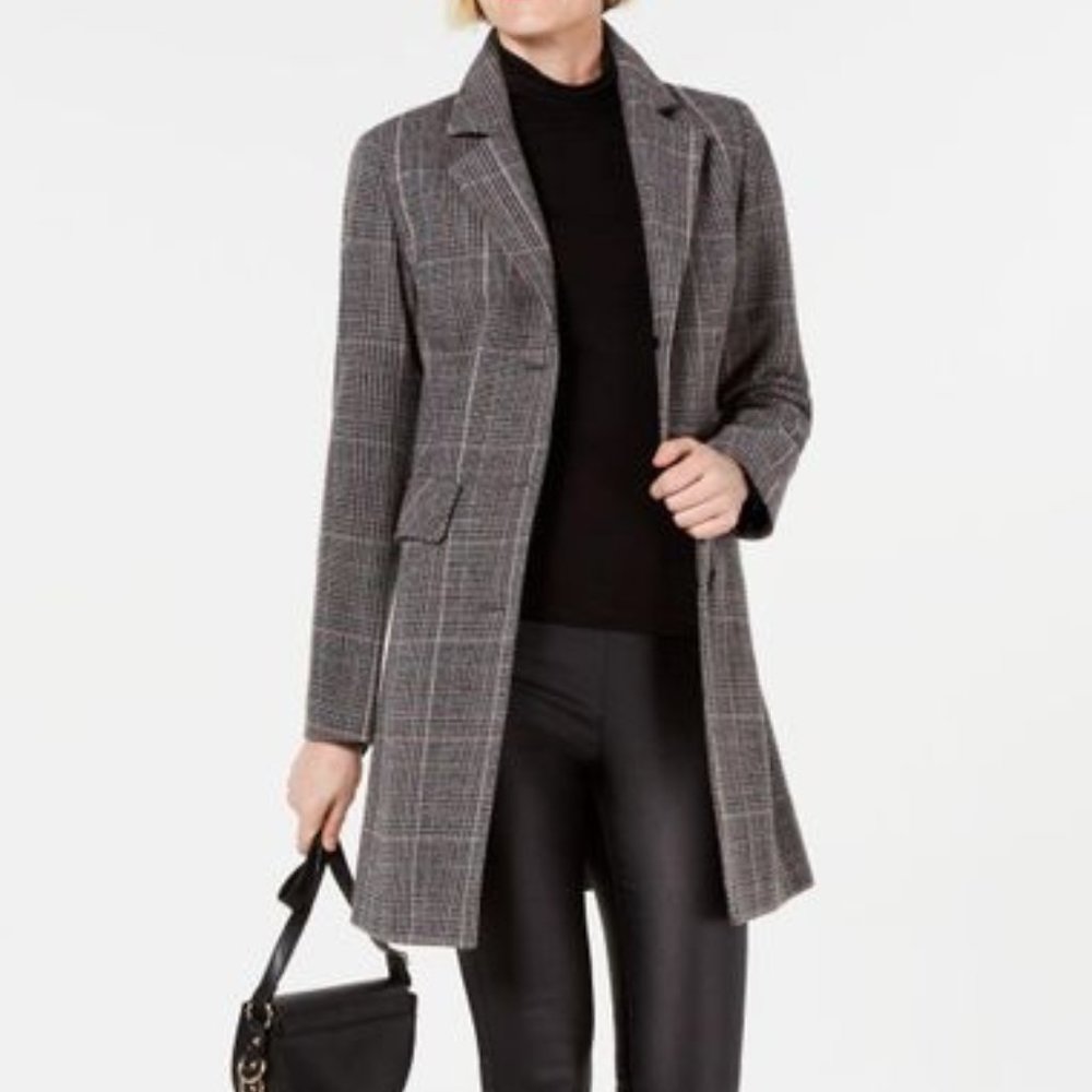 INC for Macy's Plaid Coat NWT